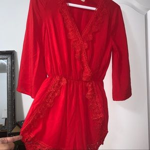 RED ROMPER